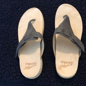 Dansko womens sandal denim blue